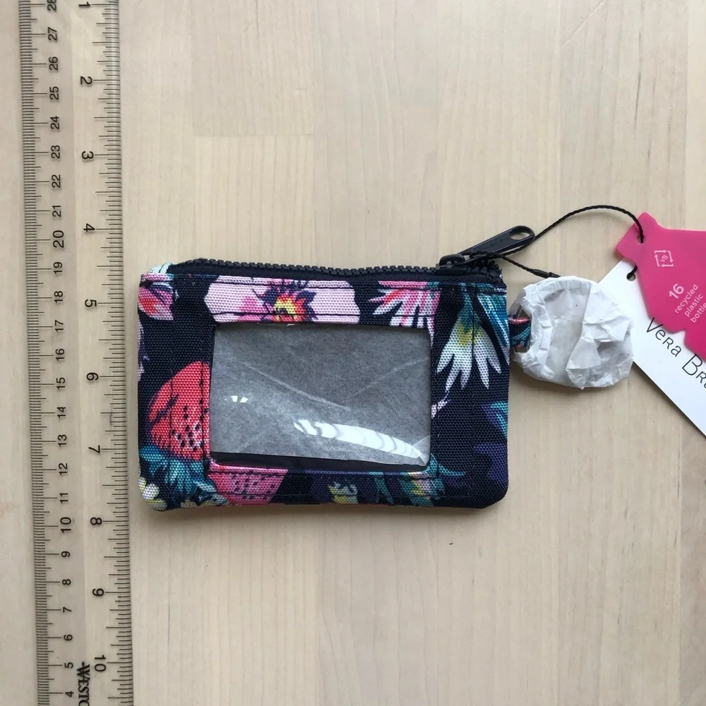 Vera Bradley Zip ID Case and Lanyard in ReActive Garden Picnic